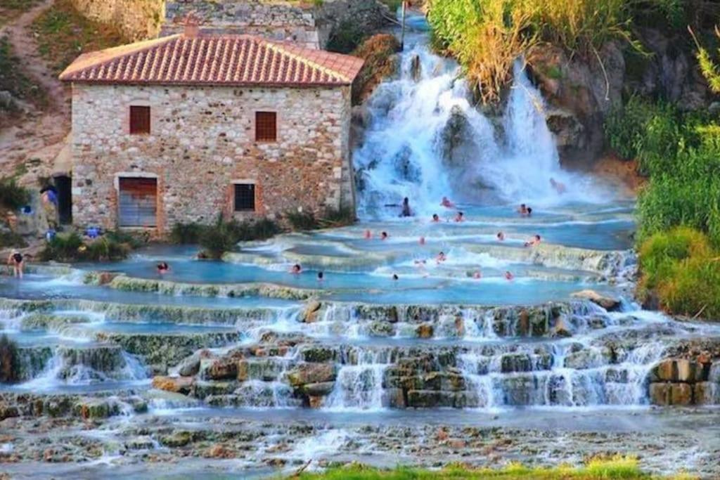 38-Volpini House In Amiata - Val D'Orcia, Saturnia, Feste&Sagre กาสเตลเดลปิอาโน ภายนอก รูปภาพ